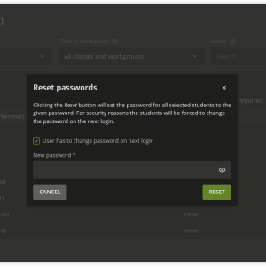 UCS@school 5: Reset passwords