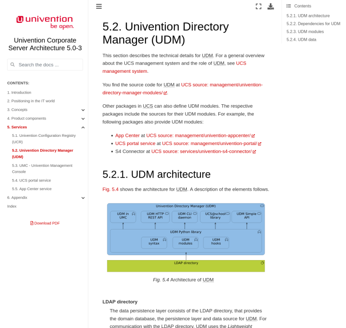 Figure 1: Univention Directory Manager (UDM)
