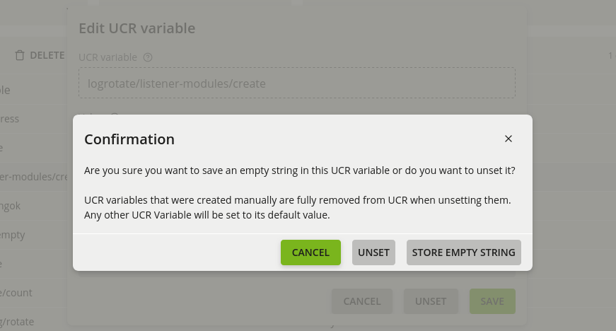 Screenshot UCS: Edit UCR Variable